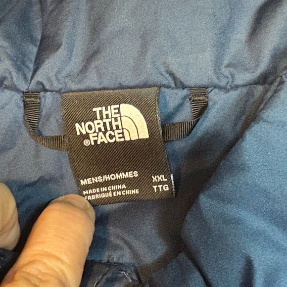 The North Face Puffer Jacket Royal Blue Knit Body - Picture 10 of 10